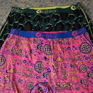 Ethika Pink and Green Graphic Boxers